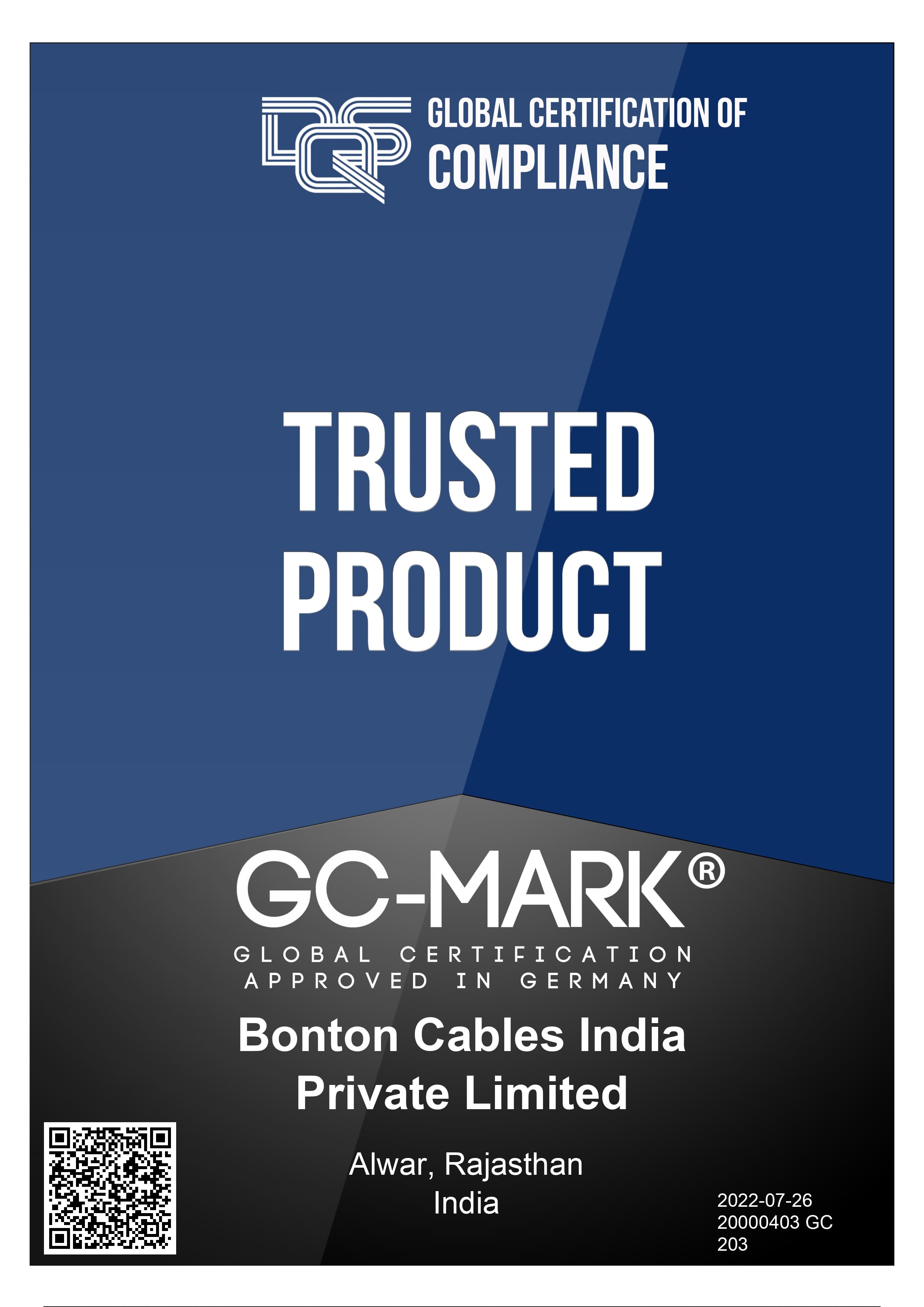 GC-Mark - Trusted Product
